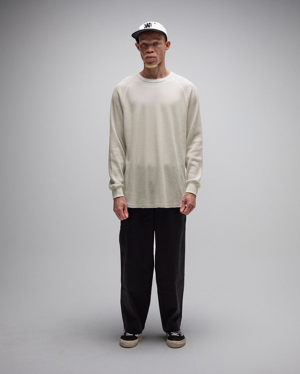 Ag Raglan Waffle - Bone - Former