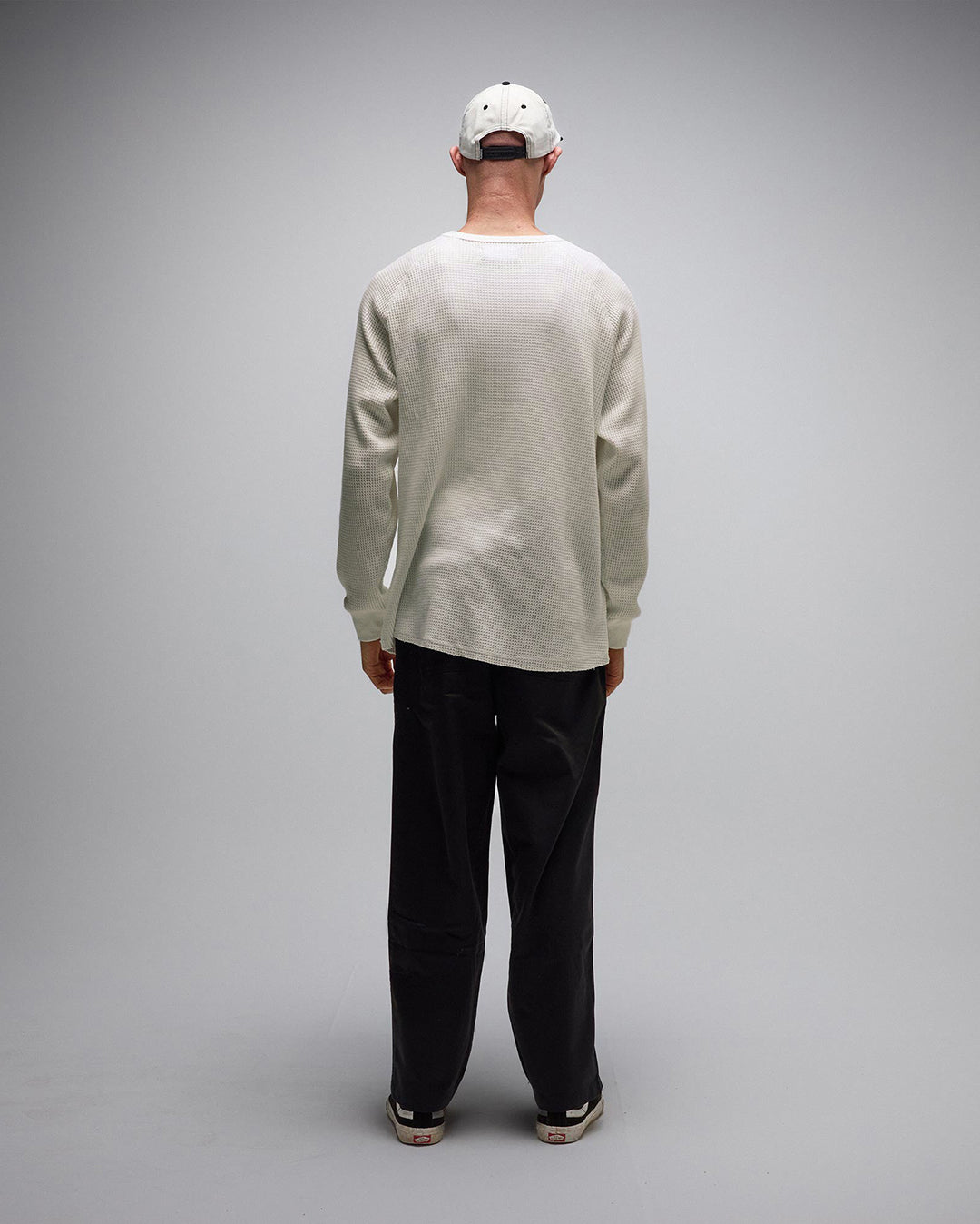 Ag Raglan Waffle - Bone - Former