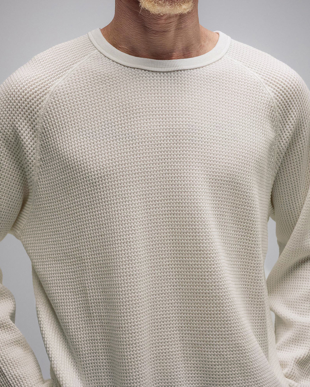 Ag Raglan Waffle - Bone - Former