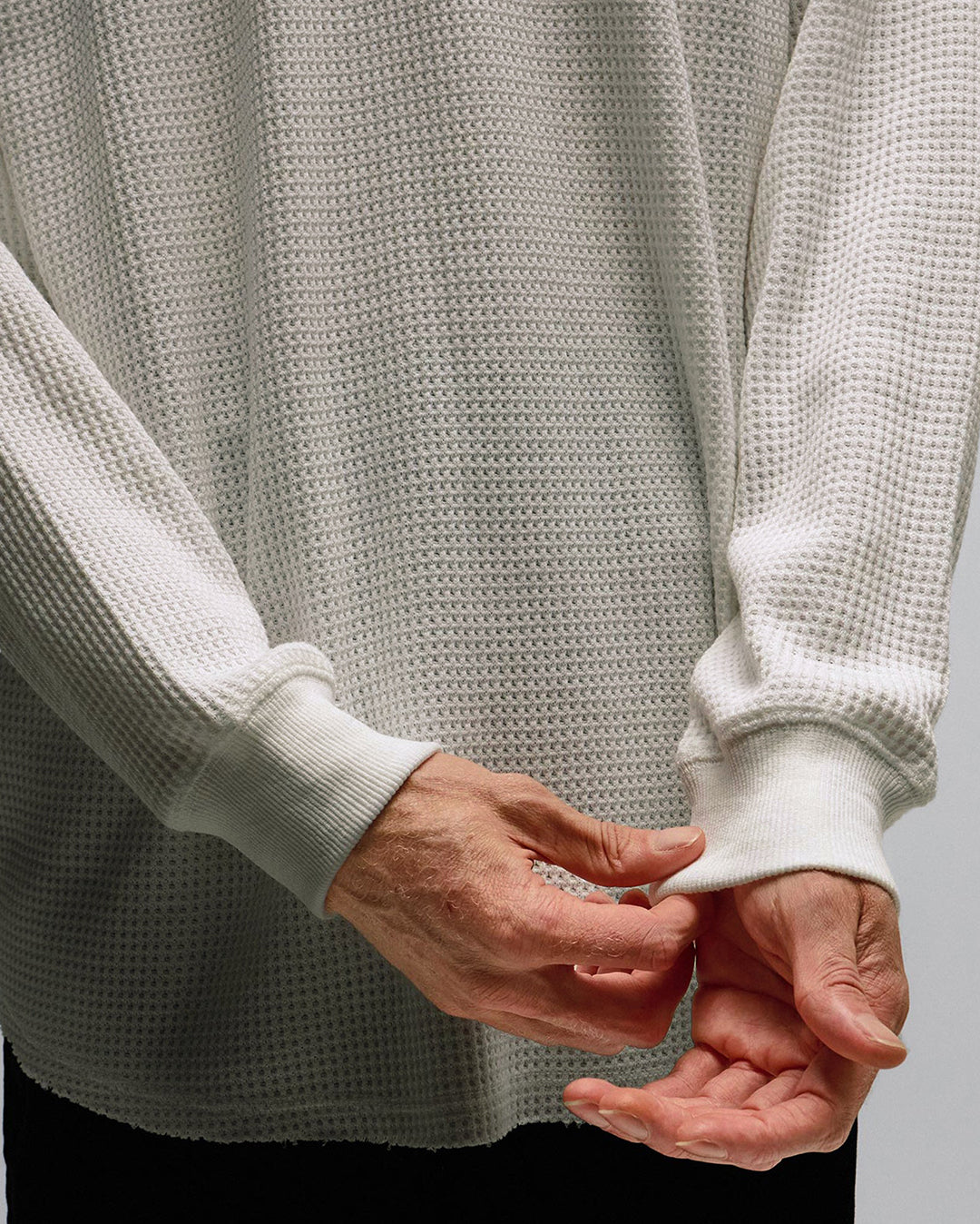 Ag Raglan Waffle - Bone - Former