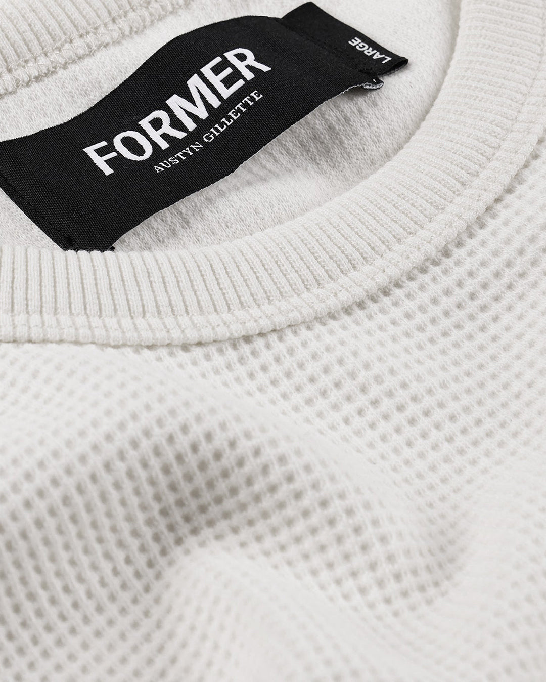 Ag Raglan Waffle - Bone - Former