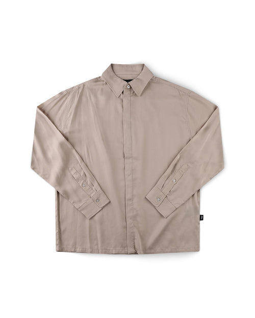 Ag Vivian Boxy Long Sleeve Shirt - Cream - Former