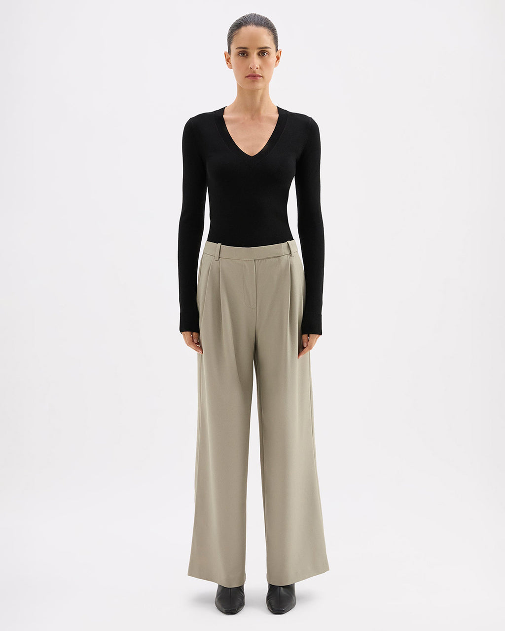 Akio Tailored Pant - Vine - Nude Lucy