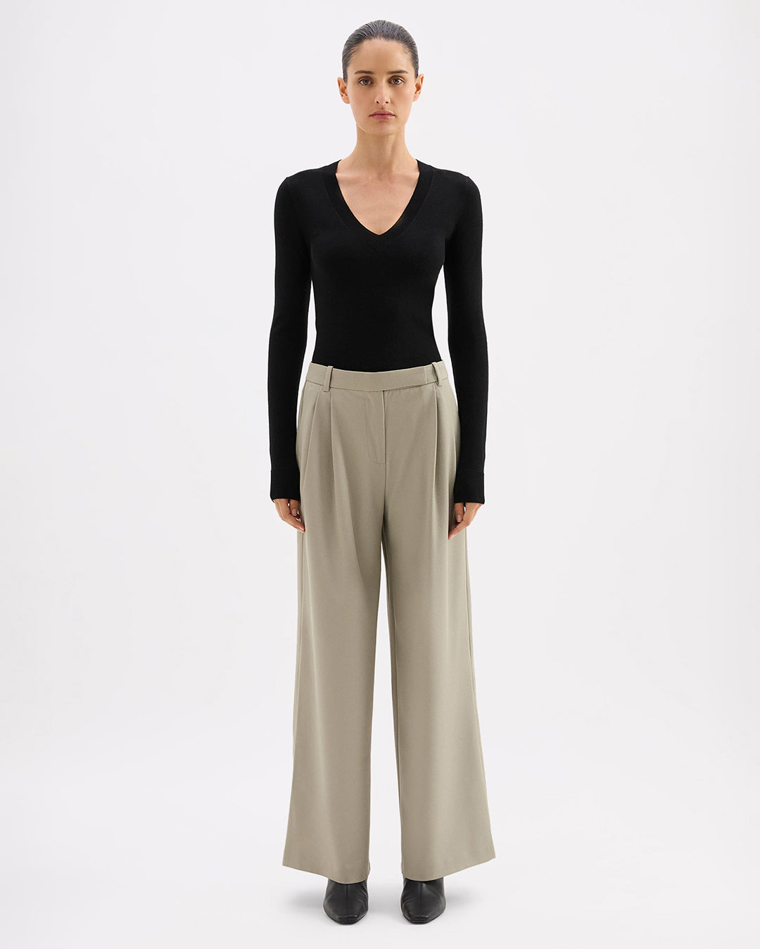 Akio Tailored Pant - Vine - Nude Lucy