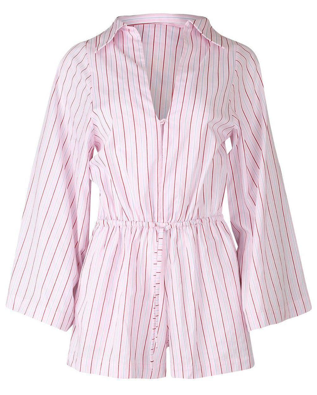 Aksel Playsuit - Fiori Stripe Palazzo - Faithfull The Brand