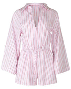 Aksel Playsuit - Fiori Stripe Palazzo - Faithfull The Brand