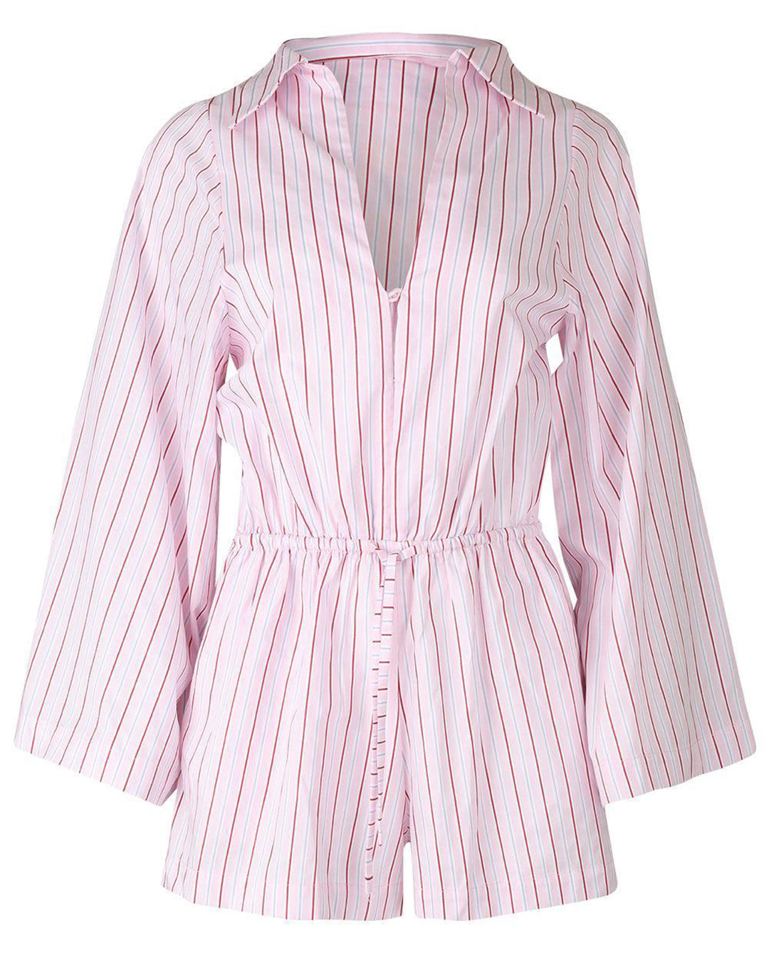 Aksel Playsuit - Fiori Stripe Palazzo - Faithfull The Brand