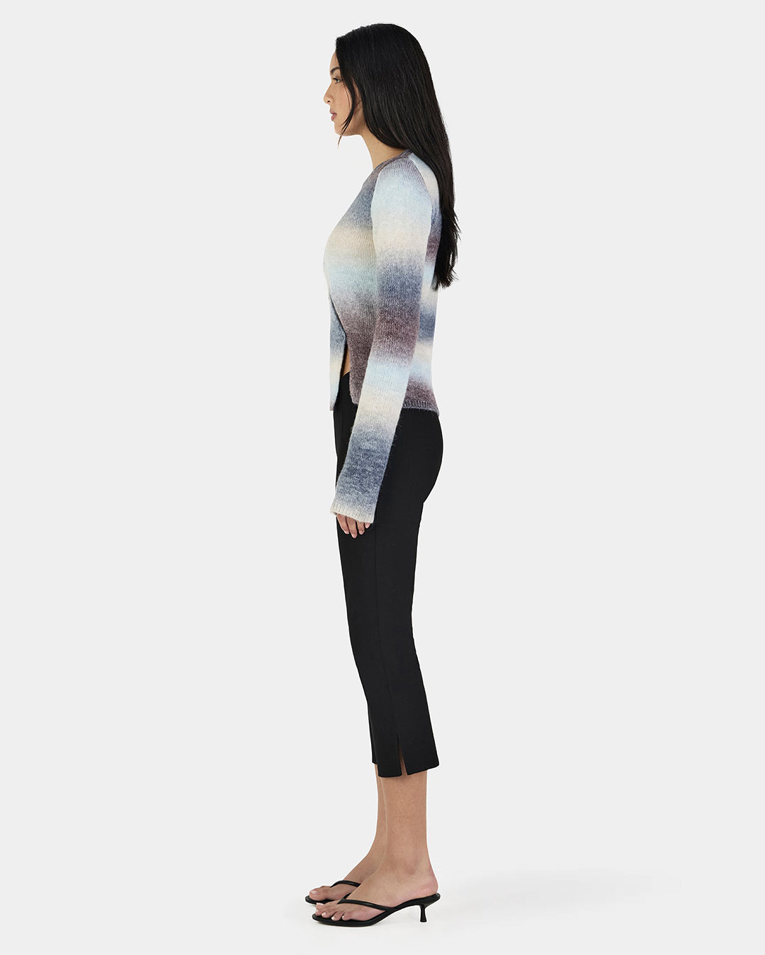 Alegra Asym Cardi - Cocoa Gradient - Ownley