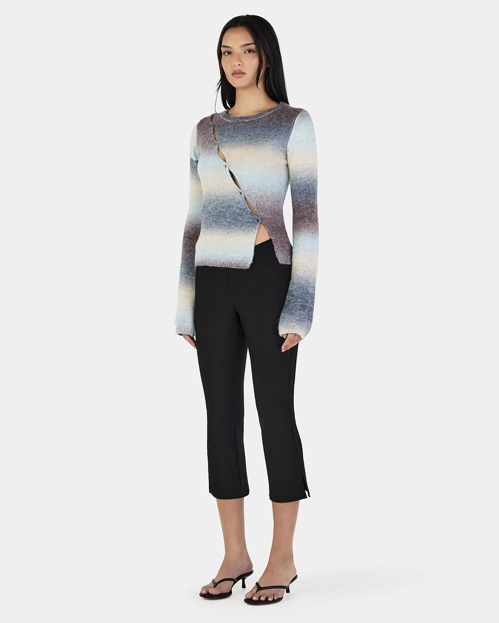 Alegra Asym Cardi - Cocoa Gradient - Ownley