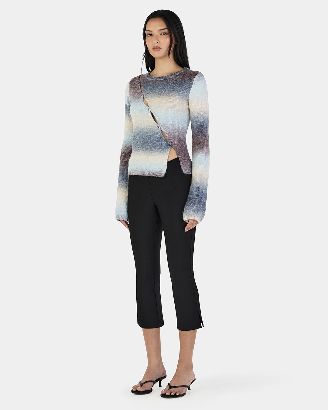 Alegra Asym Cardi - Cocoa Gradient - Ownley