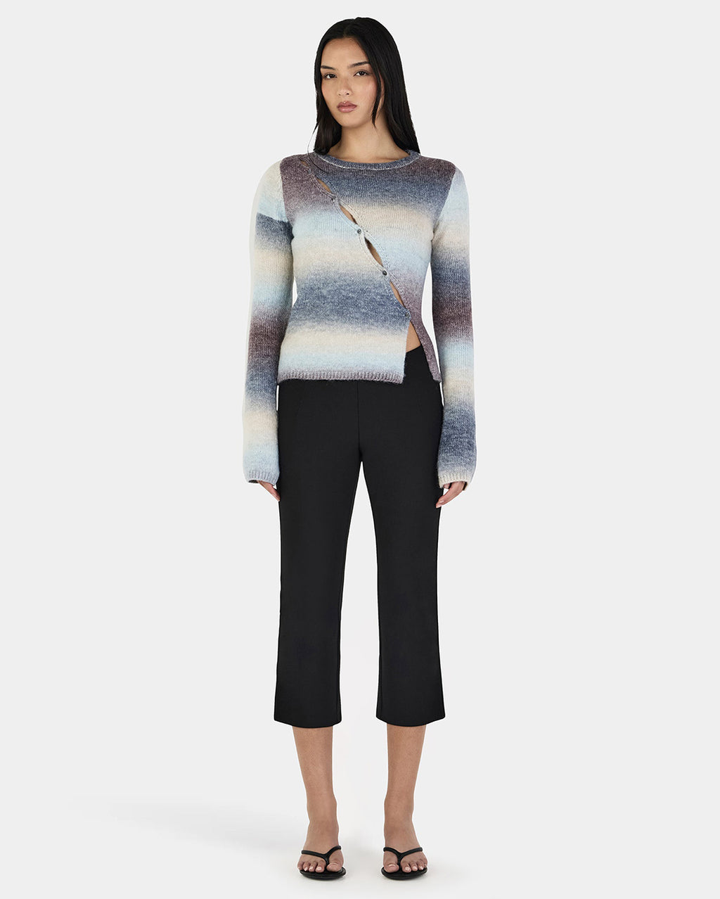 Alegra Asym Cardi - Cocoa Gradient - Ownley