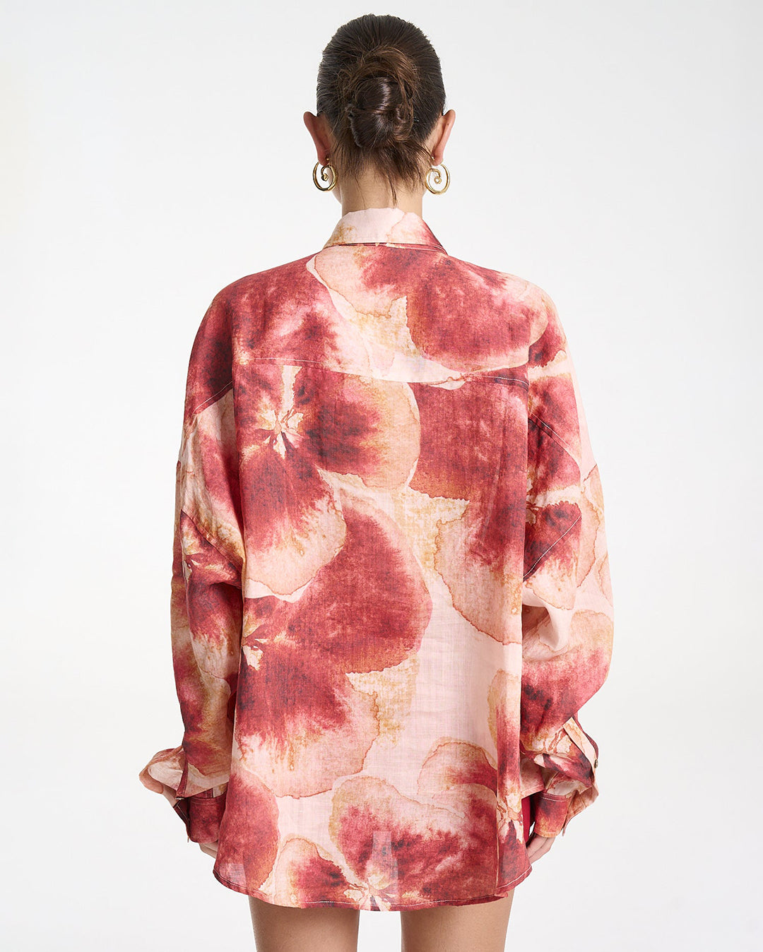 Long Sleeve Oversized Shirt - Aloha