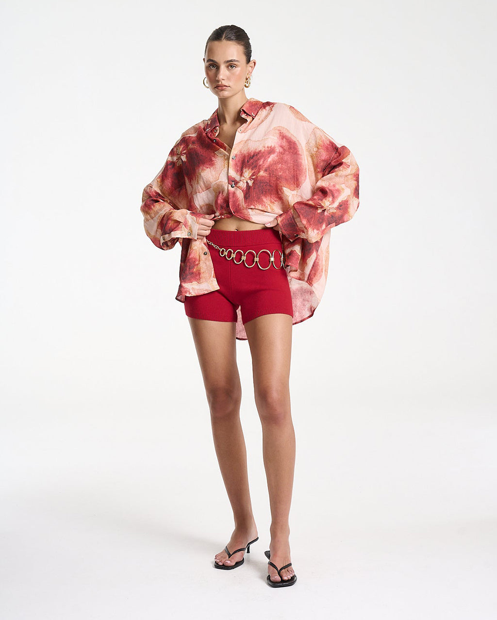 Long Sleeve Oversized Shirt - Aloha