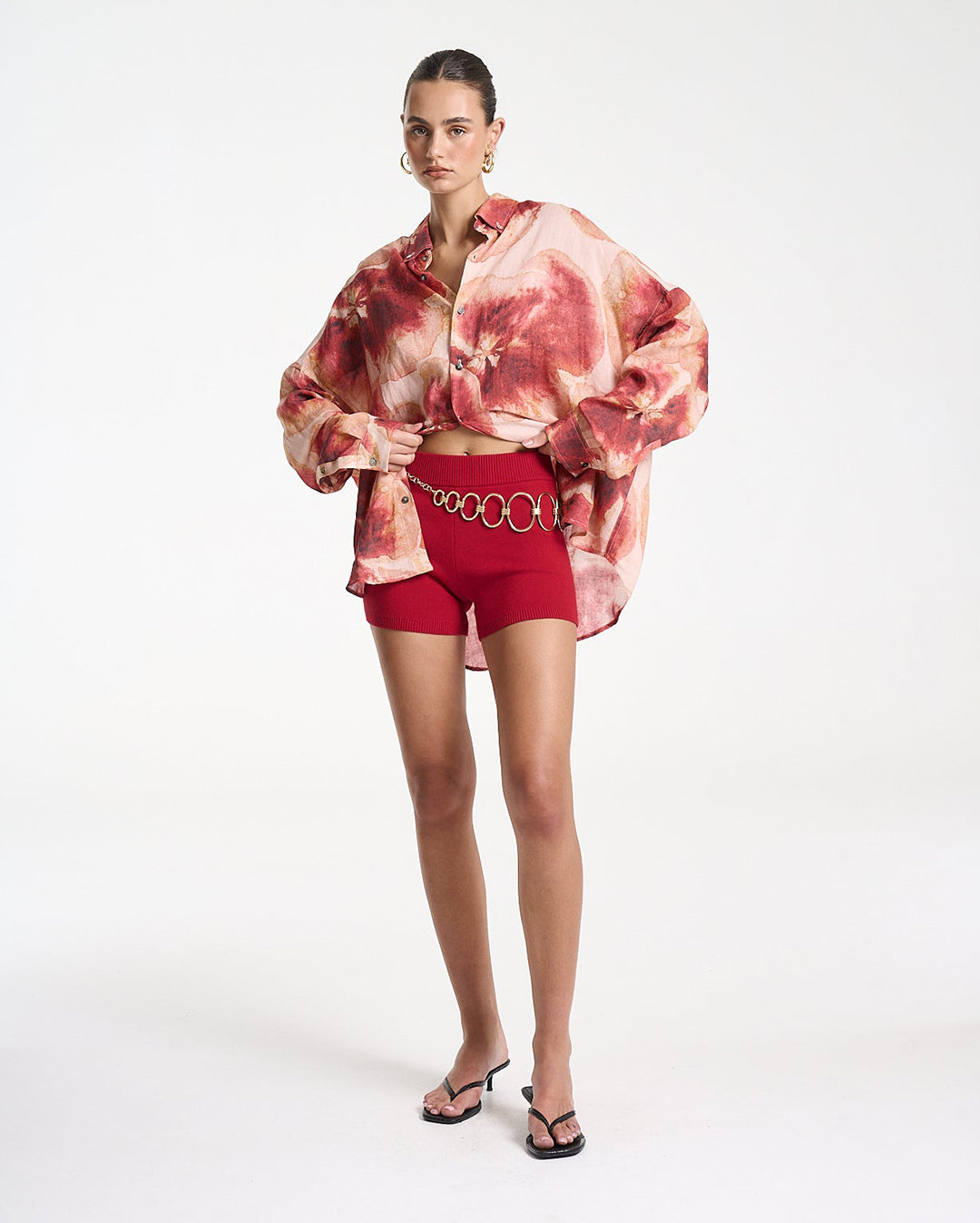 Long Sleeve Oversized Shirt - Aloha