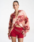 Long Sleeve Oversized Shirt - Aloha by Summi Summi - view 5