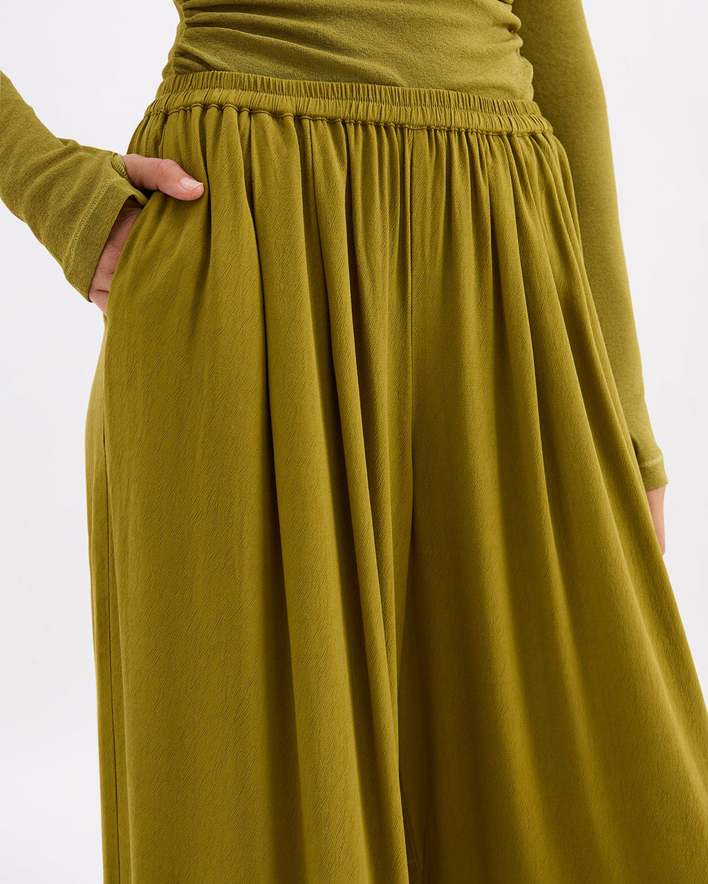 Anthea Pant - Avocado - Nude Lucy