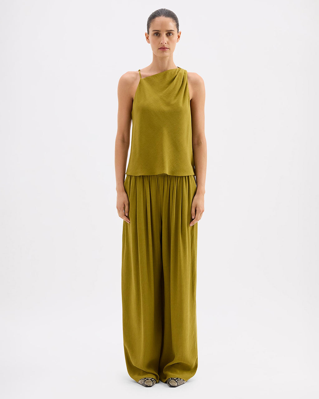 Anthea Top - Avocado - Nude Lucy
