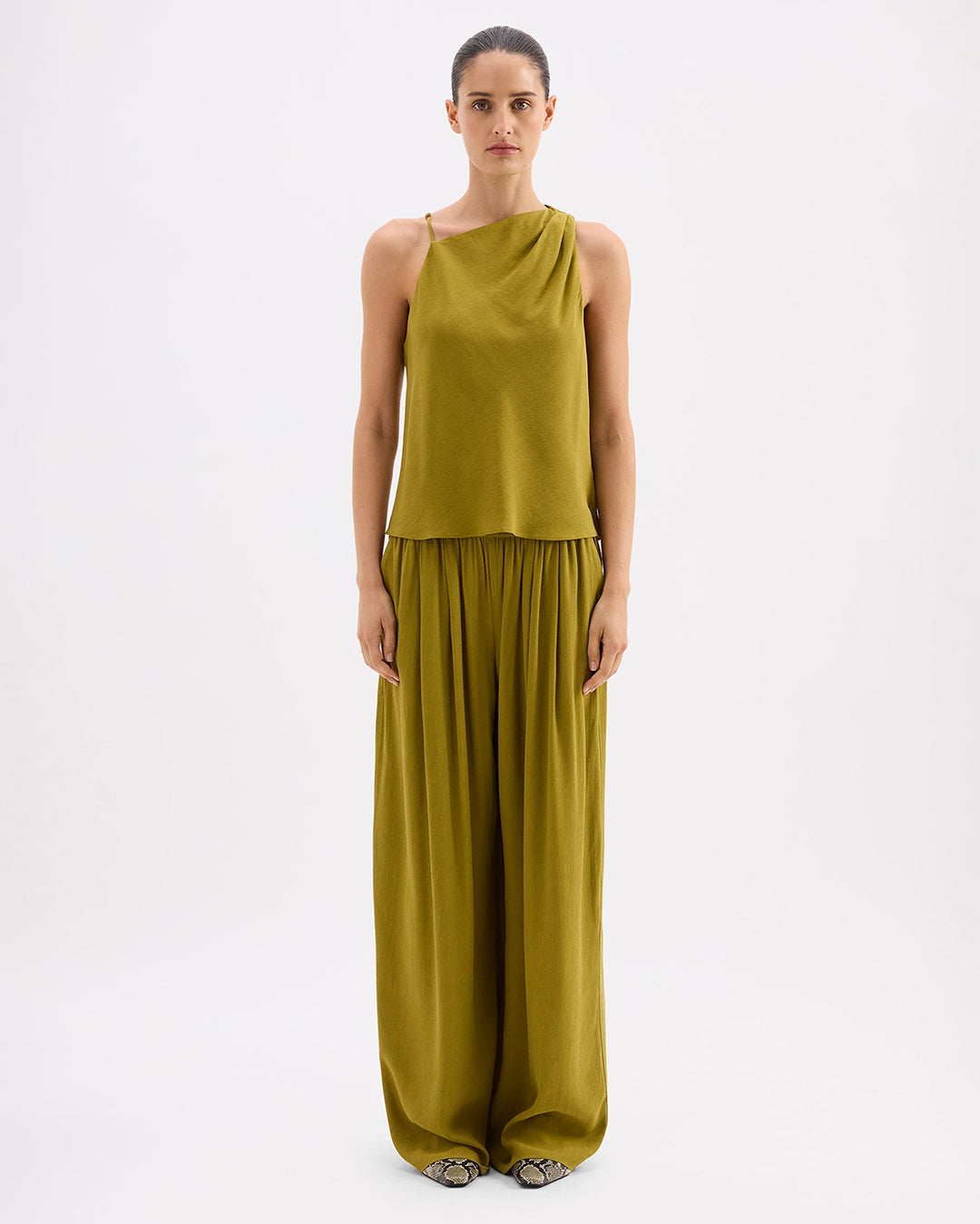 Anthea Top - Avocado - Nude Lucy
