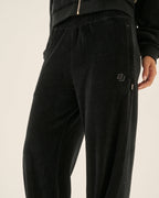 Aj Velour Trackpant - Noir - Araminta James