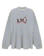 Amj Waffle Long Sleeve Top - Dark Navy - Araminta James