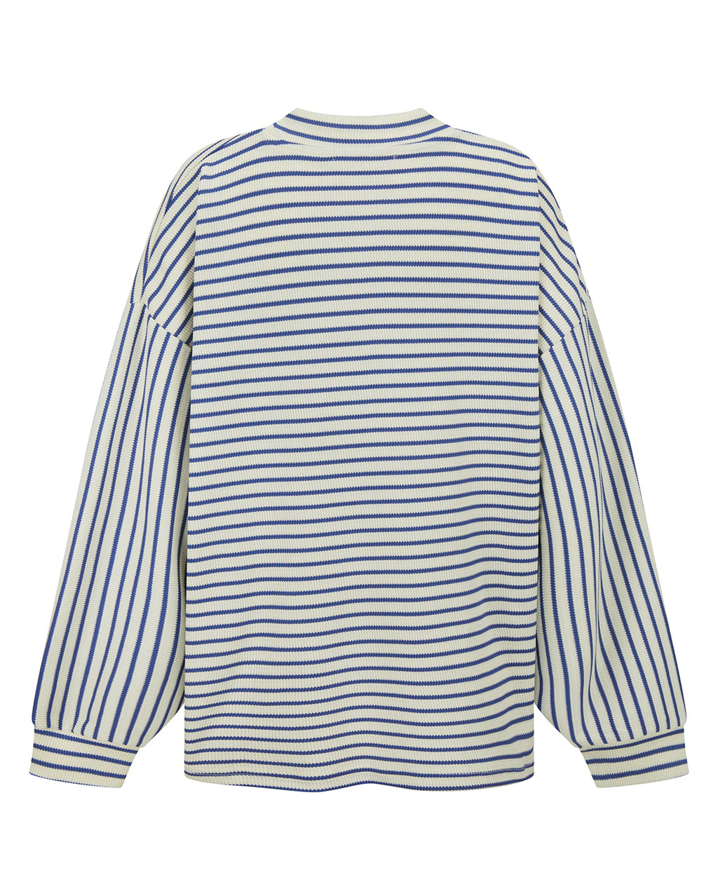 Amj Waffle Long Sleeve Top - Dark Navy - Araminta James