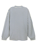 Amj Waffle Long Sleeve Top - Dark Navy - Araminta James