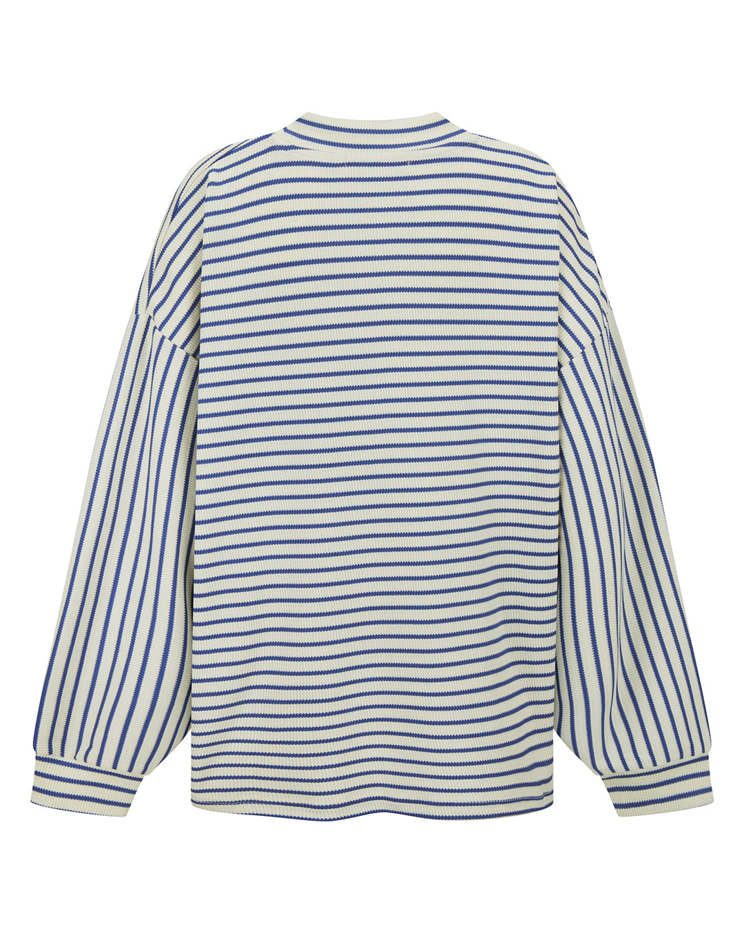 Amj Waffle Long Sleeve Top - Dark Navy - Araminta James