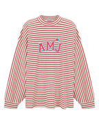 Amj Waffle Long Sleeve Top - Red Alert - Araminta James