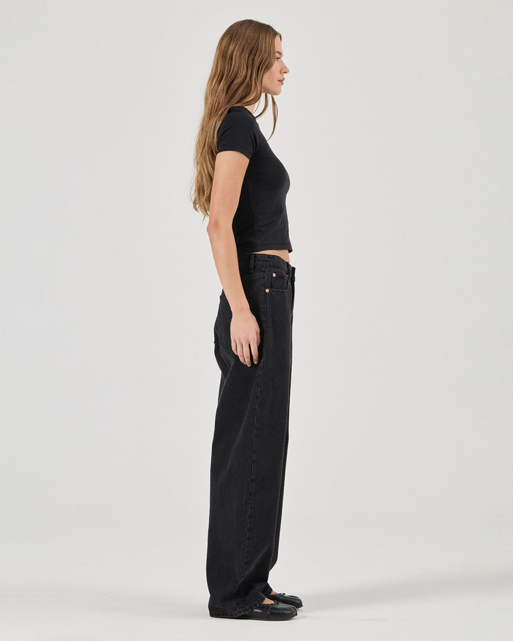 Arc Barrel Denim Jeans - Black Sand - Rollas