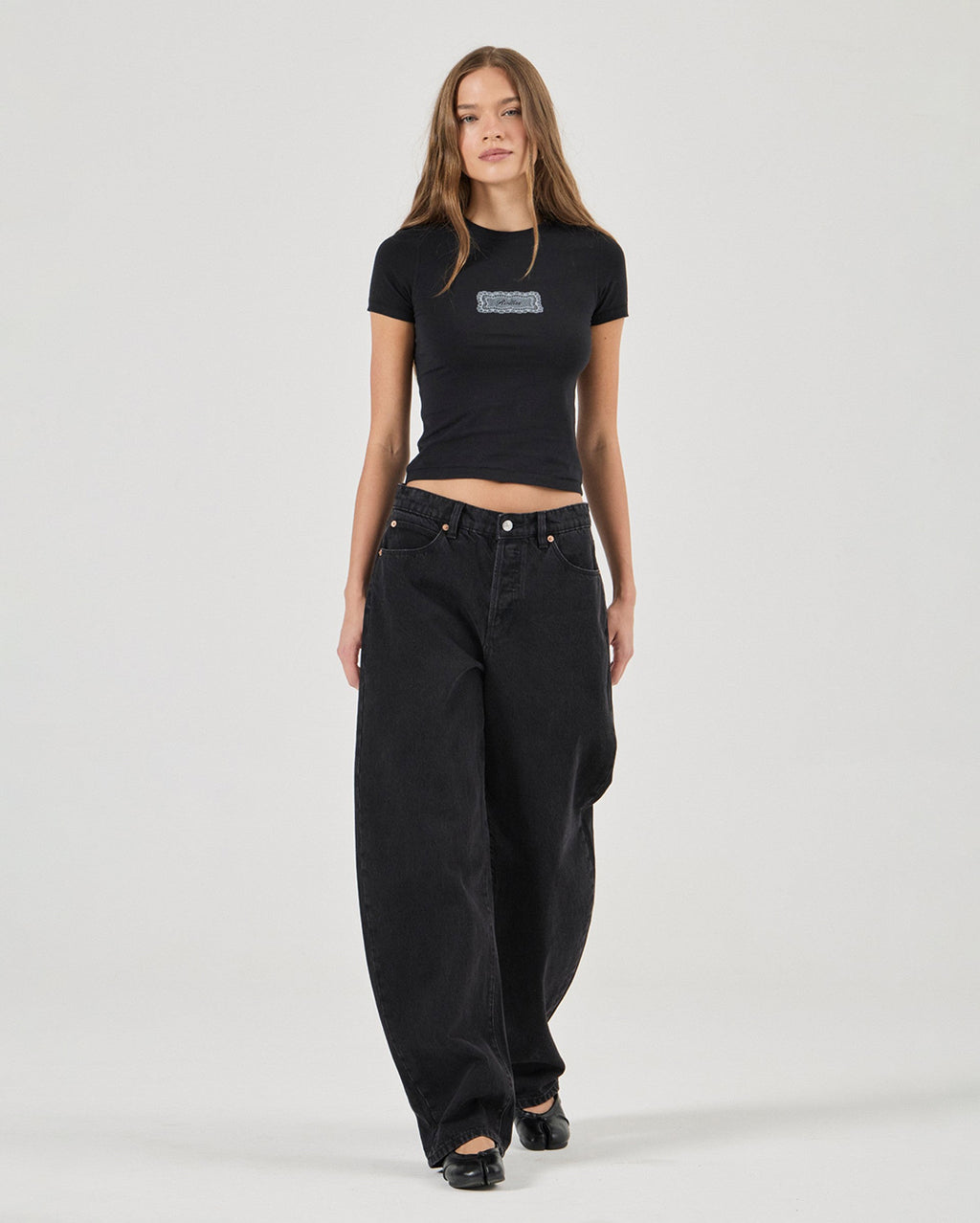 Arc Barrel Denim Jeans - Black Sand - Rollas