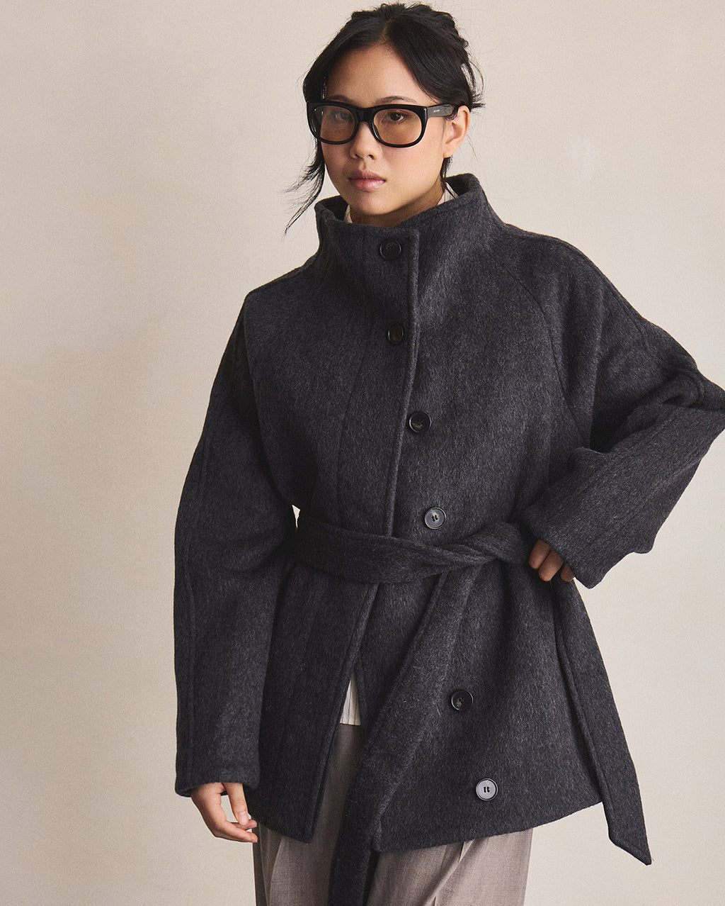 Arlo Coat - Deep Charcoal - Gracious
