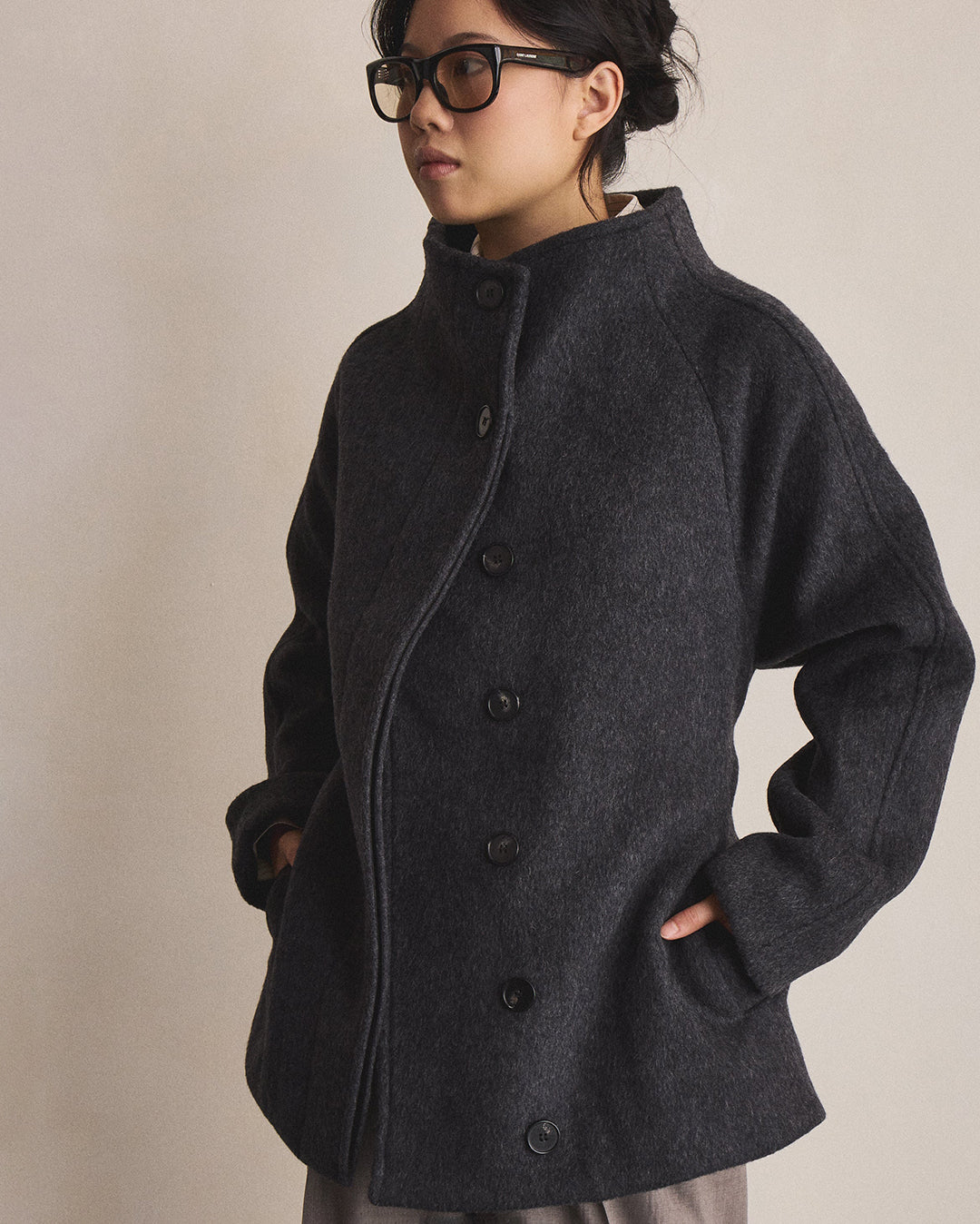 Arlo Coat - Deep Charcoal - Gracious