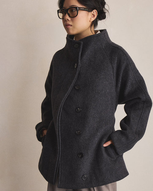 Arlo Coat - Deep Charcoal - Gracious