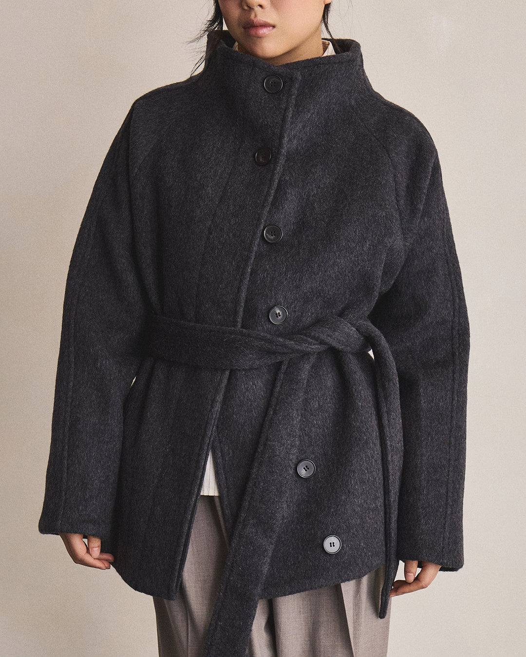 Arlo Coat - Deep Charcoal - Gracious