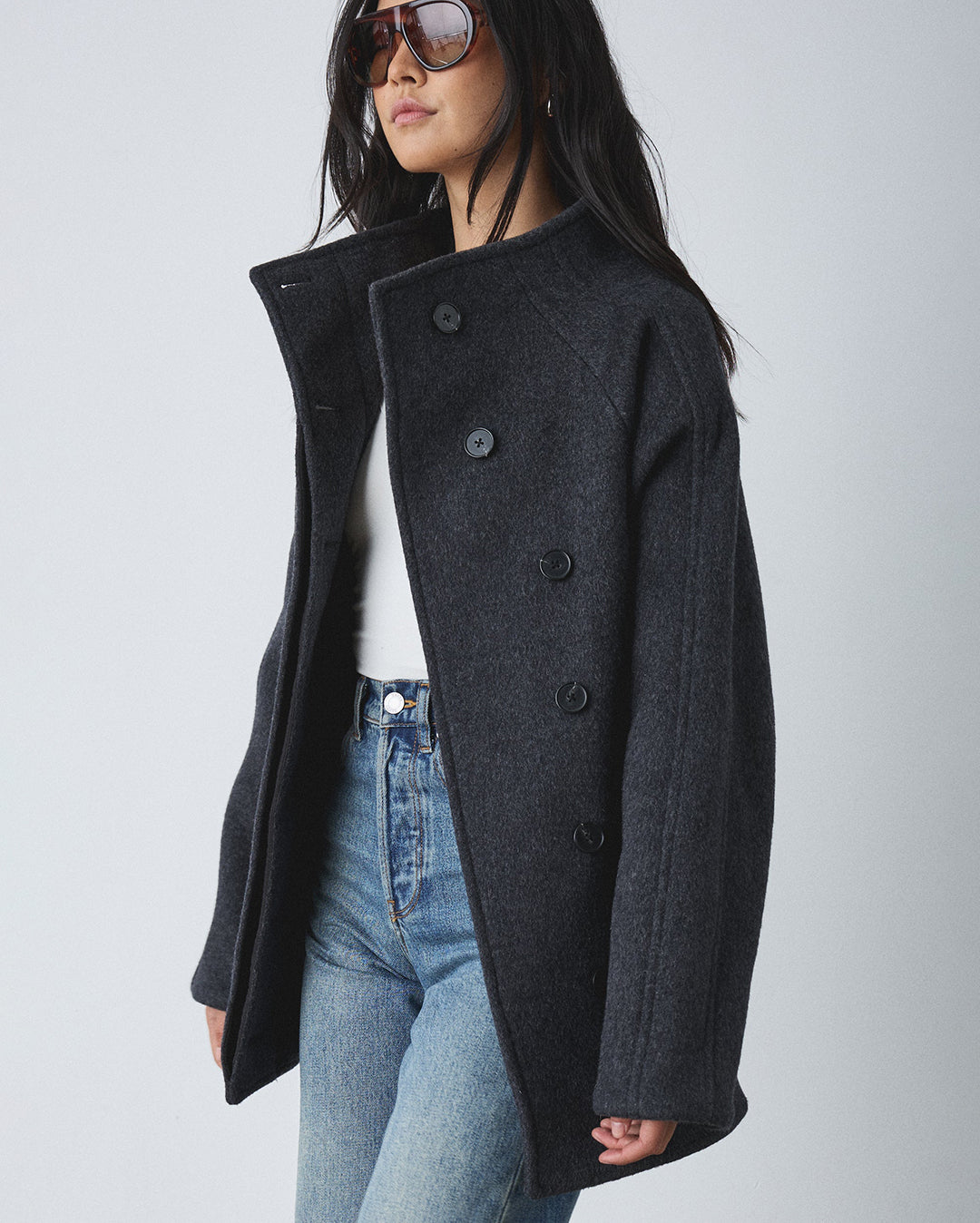 Arlo Coat - Deep Charcoal - Gracious