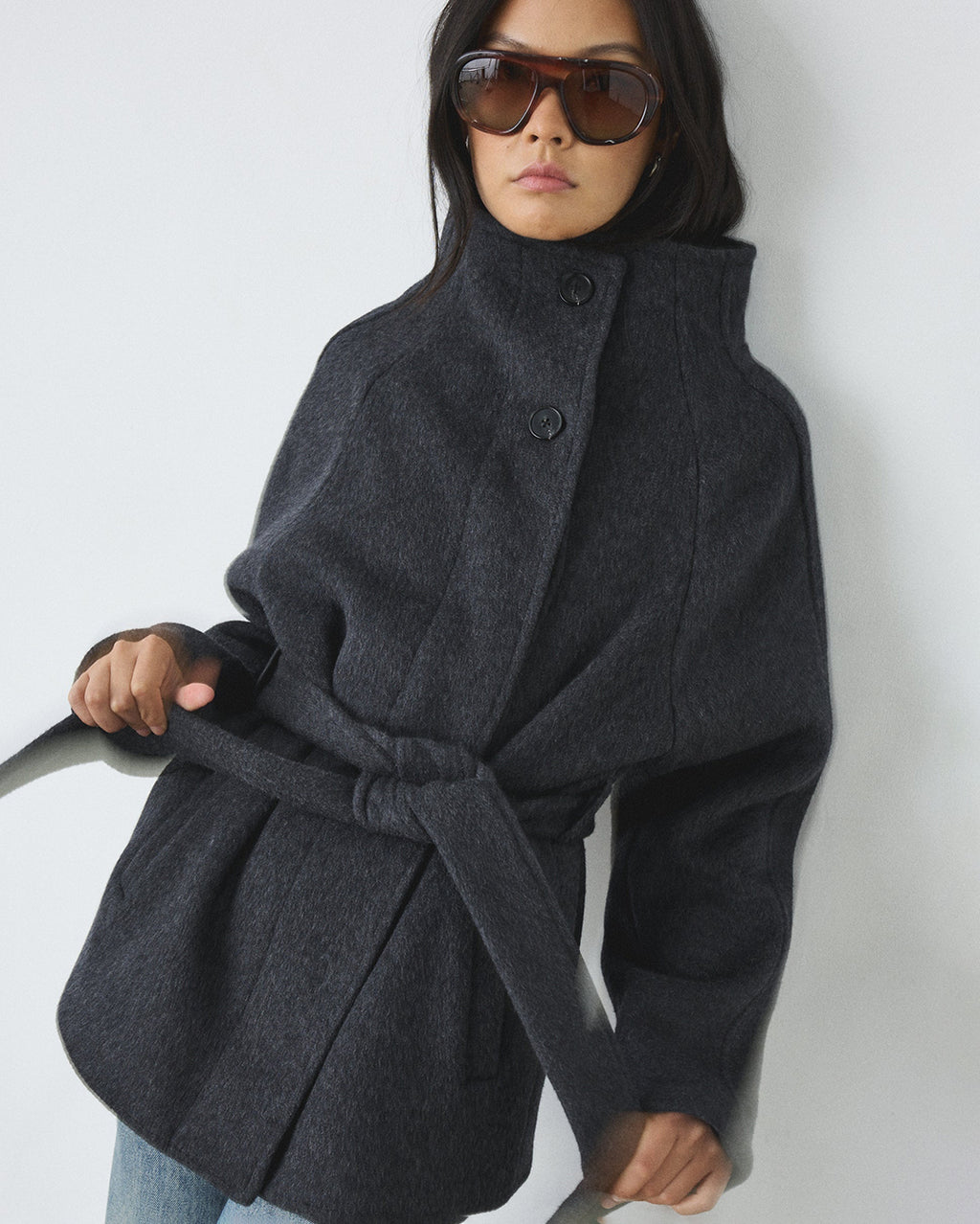 Arlo Coat - Deep Charcoal - Gracious