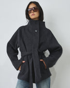 Arlo Coat - Deep Charcoal - Gracious