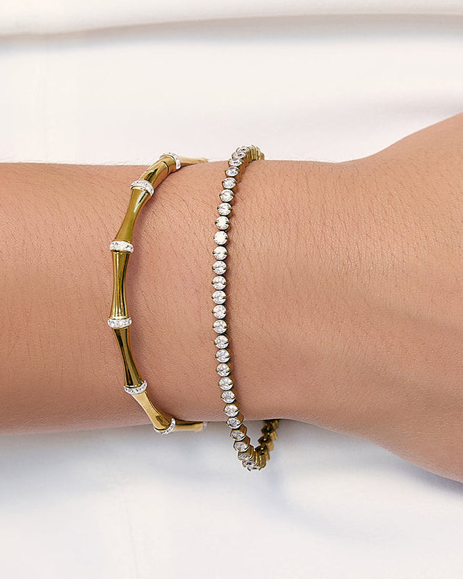 Allegra Tennis Bracelet - Gold - Arms of Eve