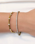 Allegra Tennis Bracelet - Gold - Arms of Eve