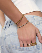 Allegra Tennis Bracelet - Gold - Arms of Eve