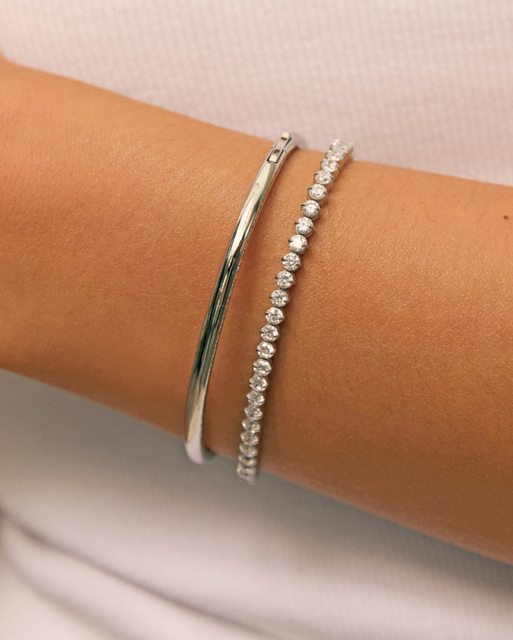 Allegra Tennis Bracelet - Silver - Arms of Eve