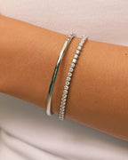 Allegra Tennis Bracelet - Silver - Arms of Eve