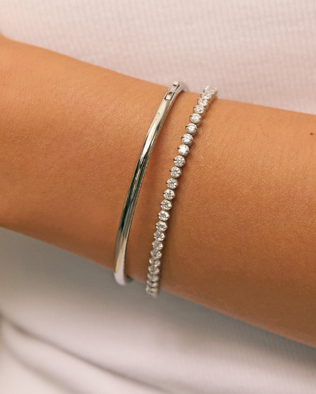 Allegra Tennis Bracelet - Silver - Arms of Eve