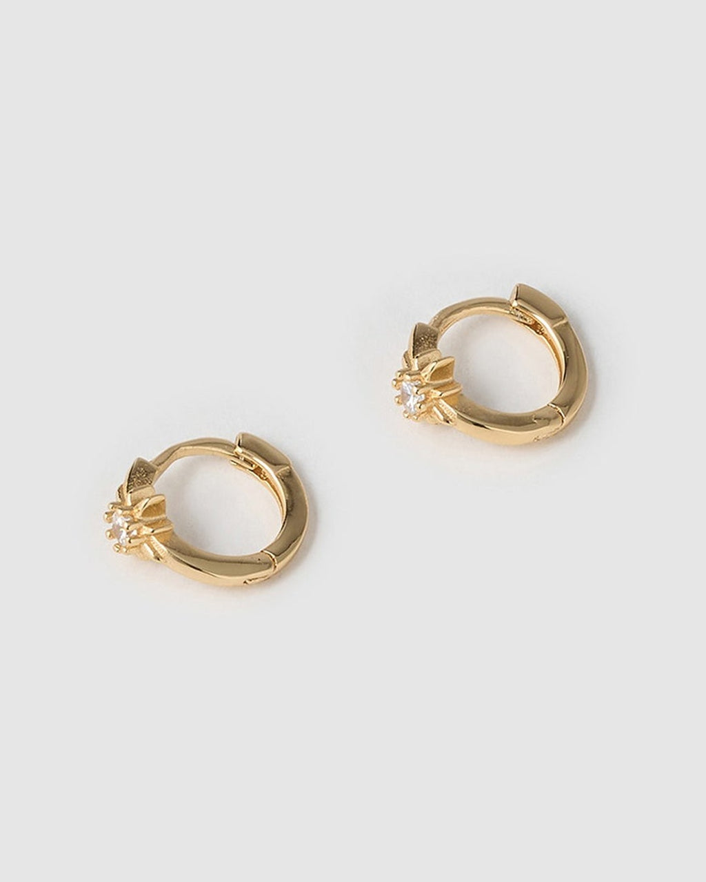 Nova Gold Huggie Earrings - Stone - Arms of Eve