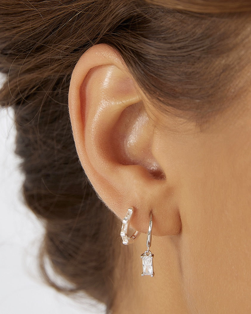 Pip Silver Charm Earrings - Silver - Arms of Eve