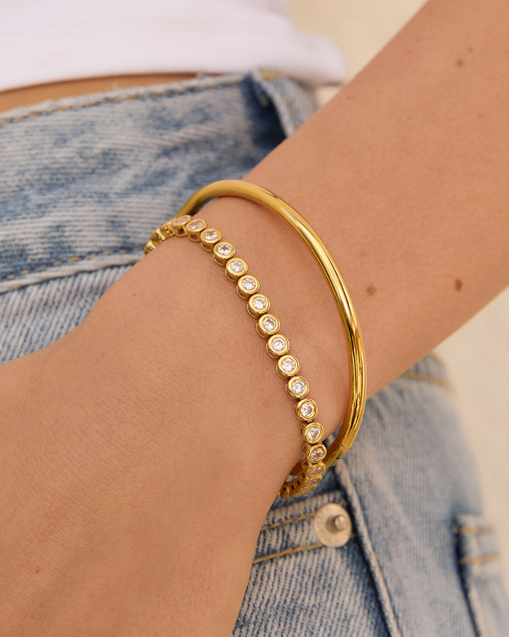 Winona Gold Bracelet - Stone - Arms of Eve