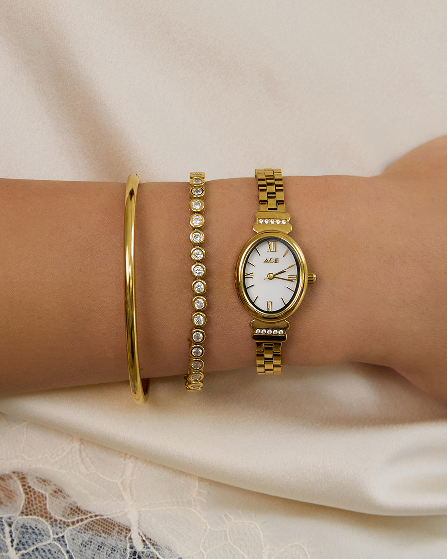 Winona Gold Bracelet - Stone - Arms of Eve