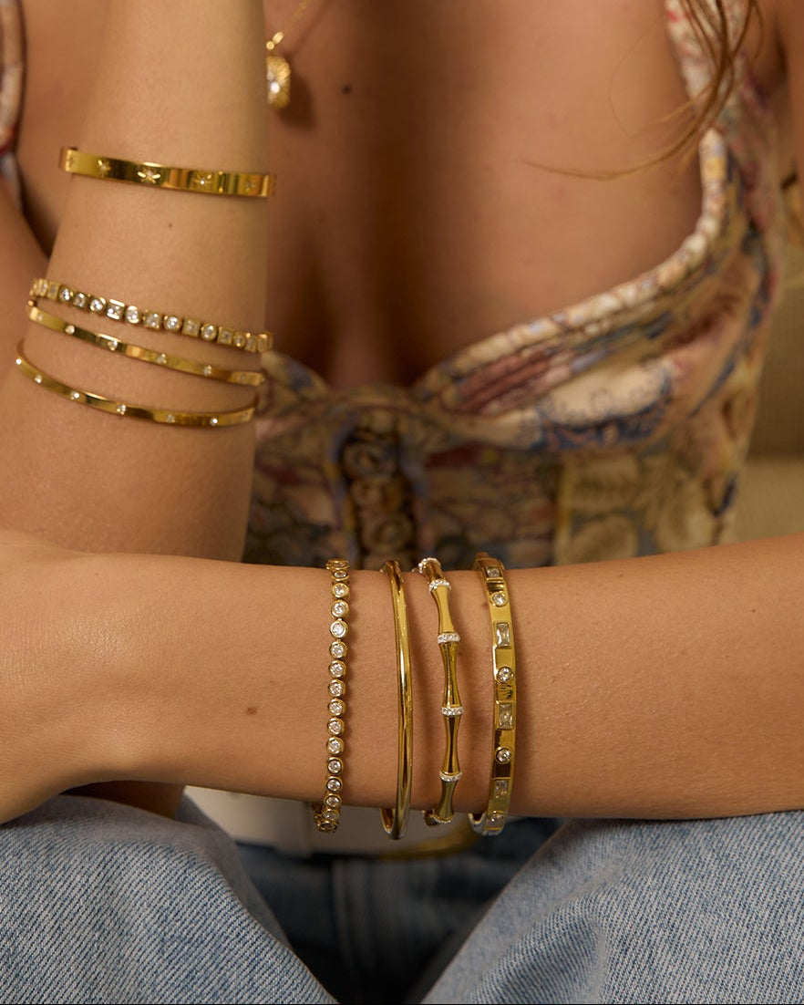 Winona Gold Bracelet - Stone - Arms of Eve