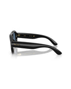 Aviator Puffer Sunglasses - Black/Dark Blue - Ray-Ban