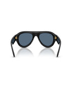 Aviator Puffer Sunglasses - Black/Dark Blue - Ray-Ban